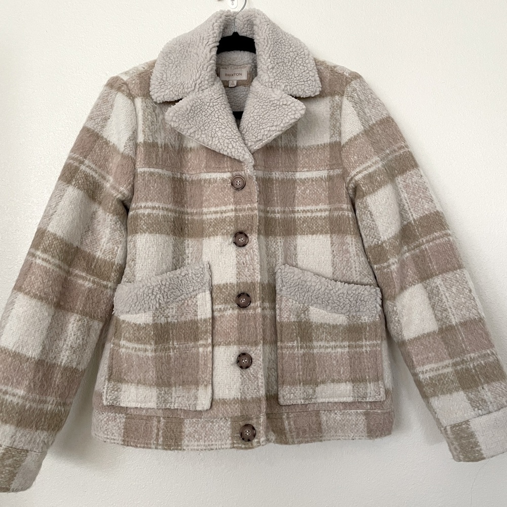 Brixton Nouvelle High Pile Fleece Lined Coat  size Small
